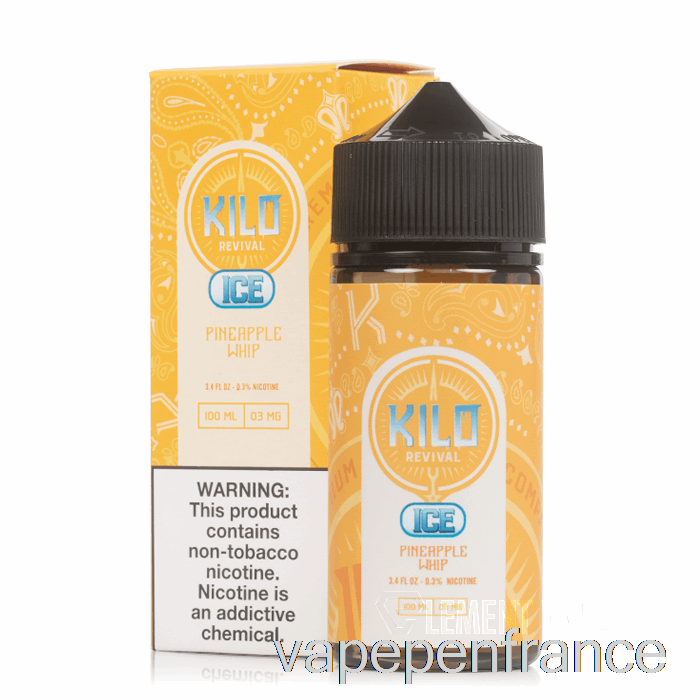 Fouet à L'ananas Glacé - Kilo Revival - Stylo Vape 100ml 3mg